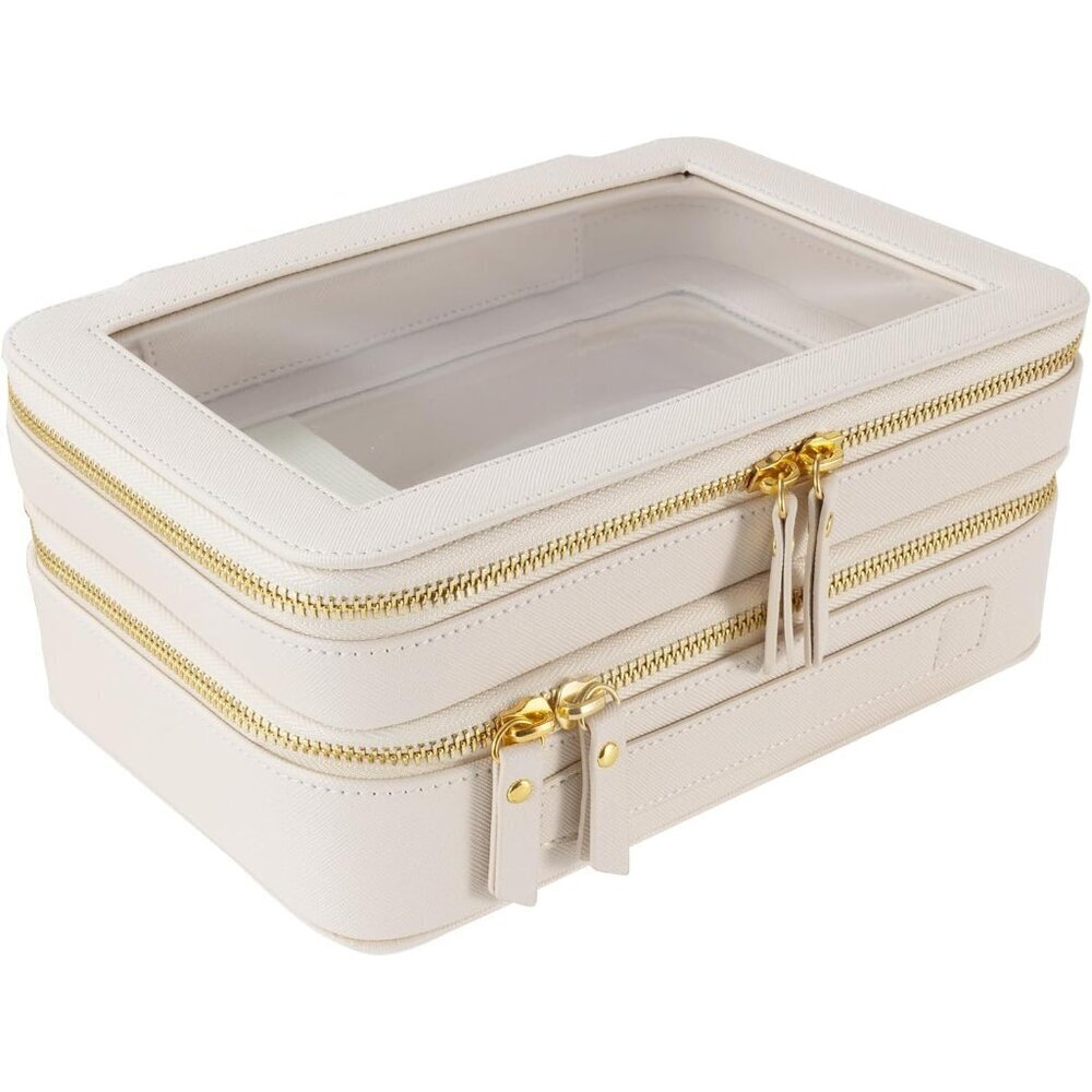 Travel Toiletry Bag Women White Organizer Travel Accessories Makeup Case